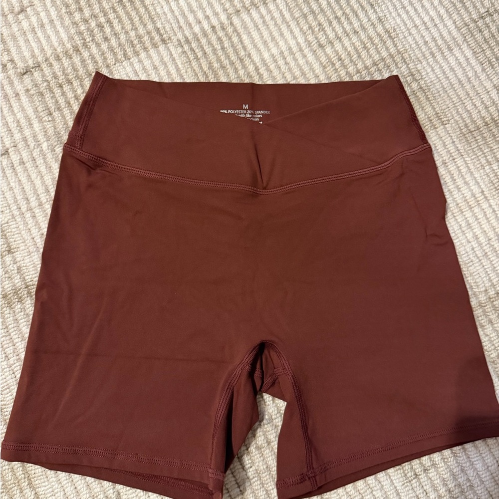 Women's Athletic Shorts in Rich Brown